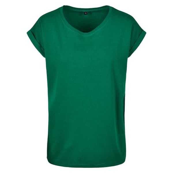 Build Your Brand Womens/Ladies Extended Shoulder T-Shirt