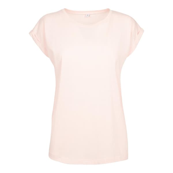 Build Your Brand Womens/Ladies Extended Shoulder T-Shirt