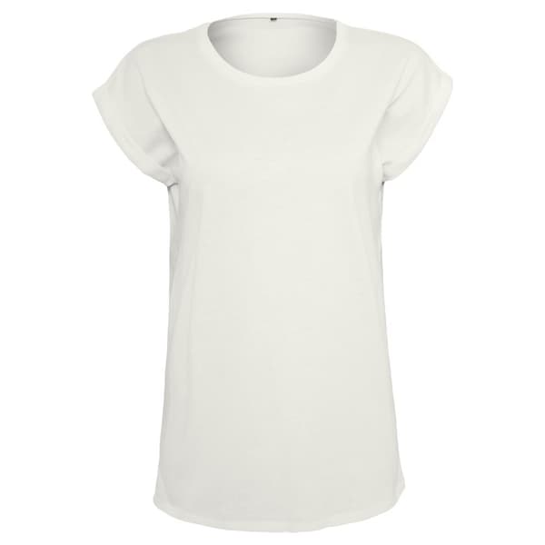 Build Your Brand Womens/Ladies Extended Shoulder T-Shirt