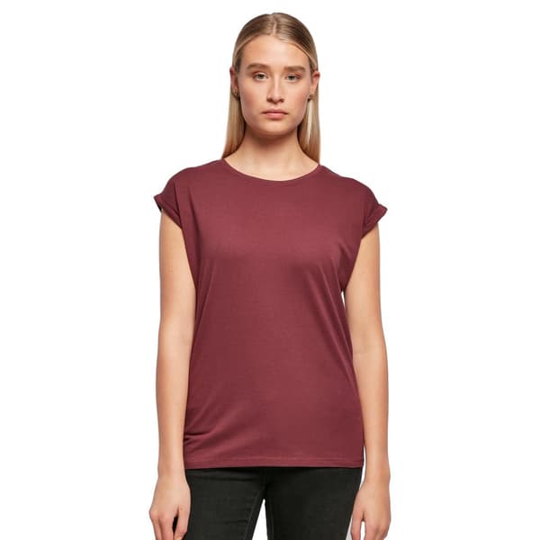 Build Your Brand Womens/Ladies Extended Shoulder T-Shirt