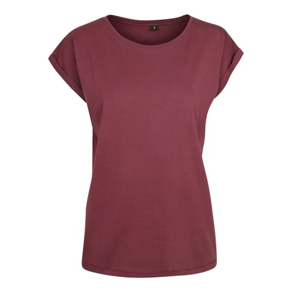 Build Your Brand Womens/Ladies Extended Shoulder T-Shirt