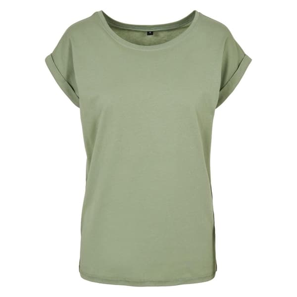 Build Your Brand Womens/Ladies Extended Shoulder T-Shirt
