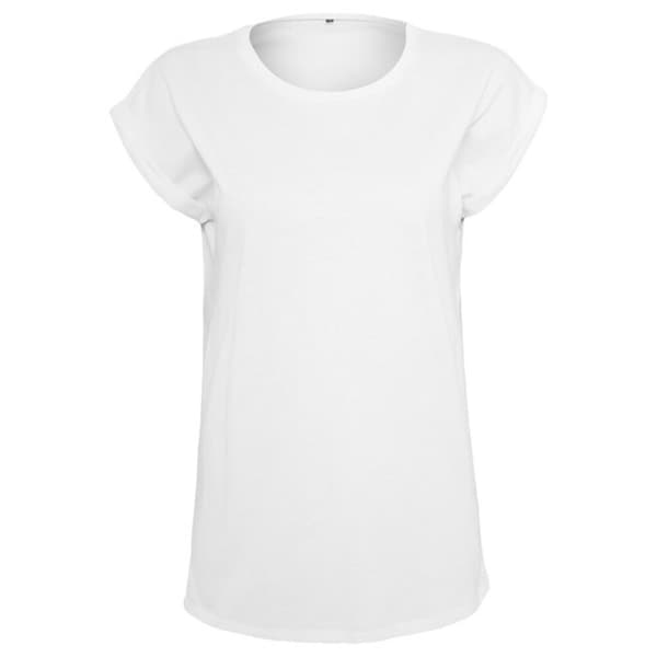 Build Your Brand T-shirt med förlängd axel för kvinnor och damer