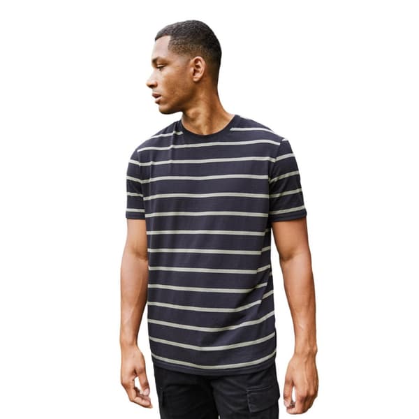 Front Row Mens Striped T-Shirt