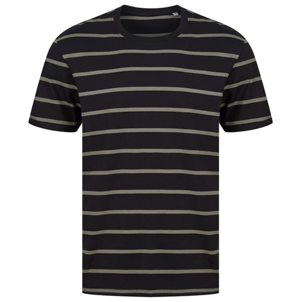 Front Row Mens Striped T-Shirt