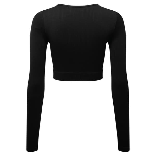 TriDri Kvinnor/Damer Ribbed Seamless 3D Crop Top