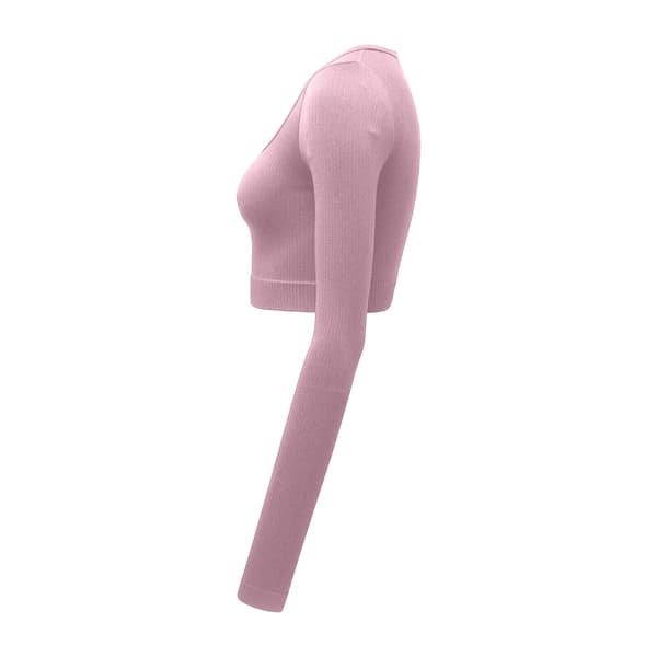 TriDri Kvinnor/Damer Ribbed Seamless 3D Crop Top