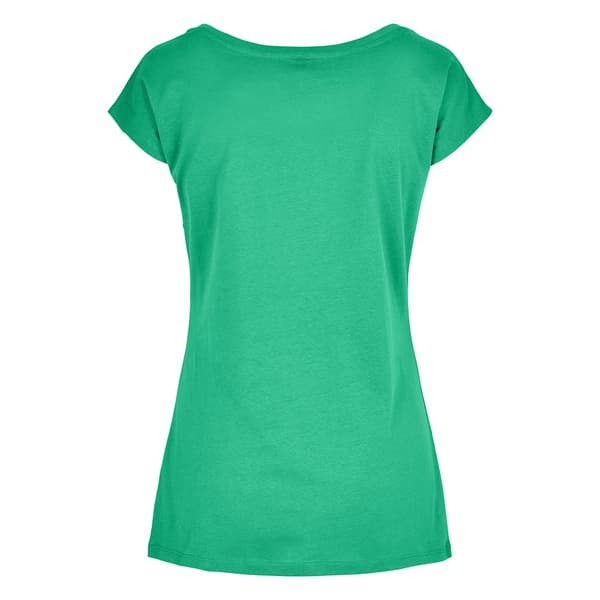 Build Your Brand T-shirt med bred hals til kvinder/damer