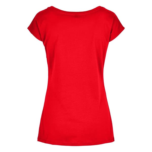 Build Your Brand T-shirt med bred hals til kvinder/damer