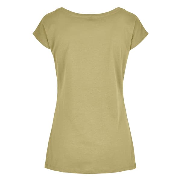 Build Your Brand T-shirt med bred hals til kvinder/damer