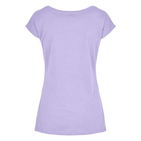 Build Your Brand T-shirt med bred hals til kvinder/damer
