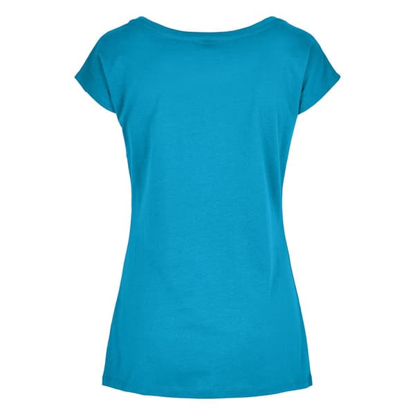 Build Your Brand T-shirt med bred hals til kvinder/damer