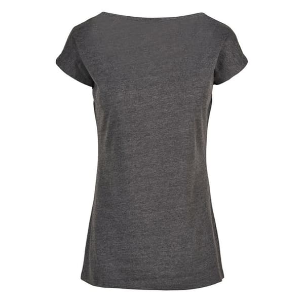 Build Your Brand T-shirt med bred hals til kvinder/damer