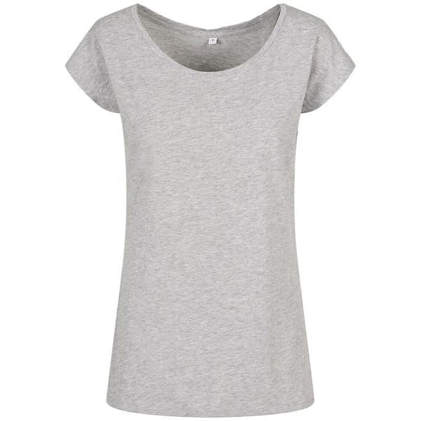 Build Your Brand Womens/Ladies Wide Neck T-Shirt