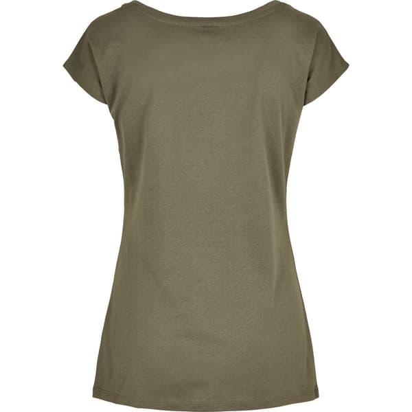 Build Your Brand T-shirt med bred hals til kvinder/damer