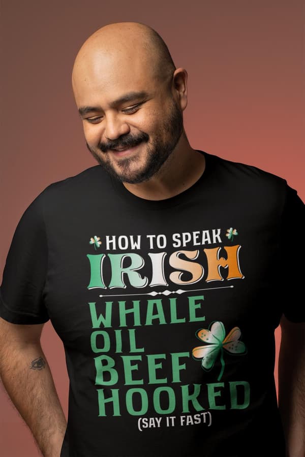 How to speak Irish t-shirt Rolig design St Patrick
