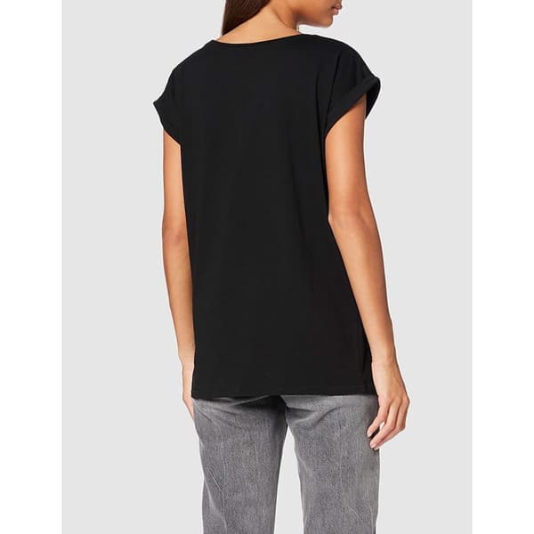 Build Your Brand Kvinnor/Damer Organic Extended Shoulder T-Shirt