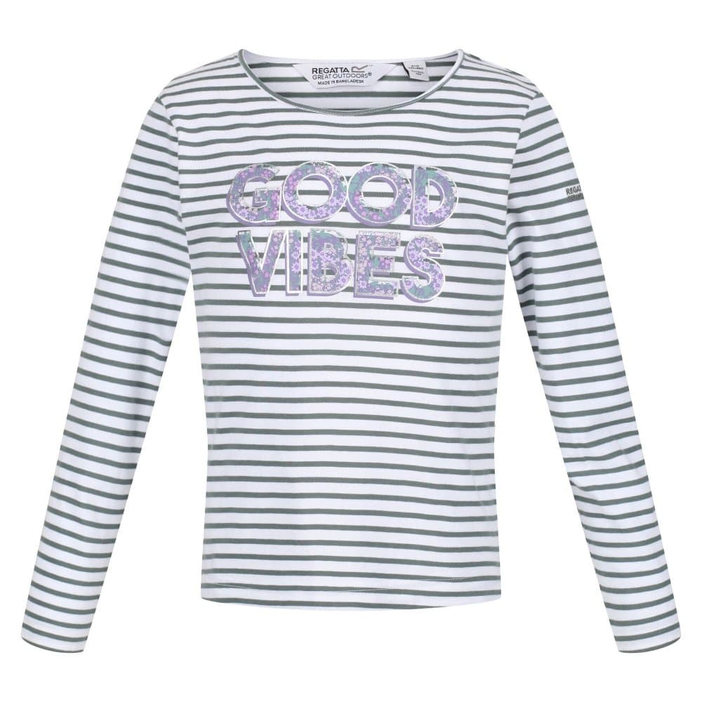 Regatta Barn/Kids Clarabee Slogan långärmad T-shirt med långärmad stil