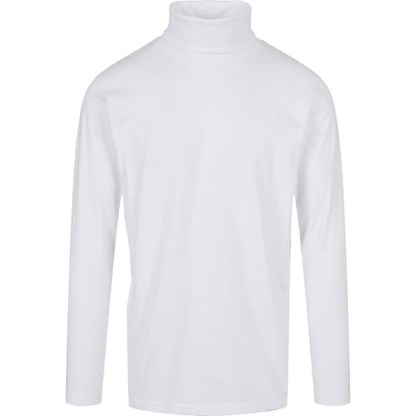 Build Your Brand Mens Turtle Neck Long-Sleeved T-Shirt