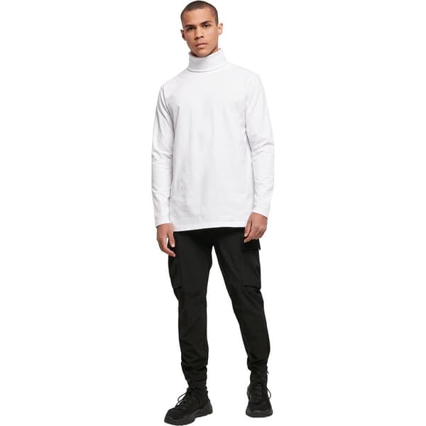Build Your Brand Mens Turtle Neck Long-Sleeved T-Shirt