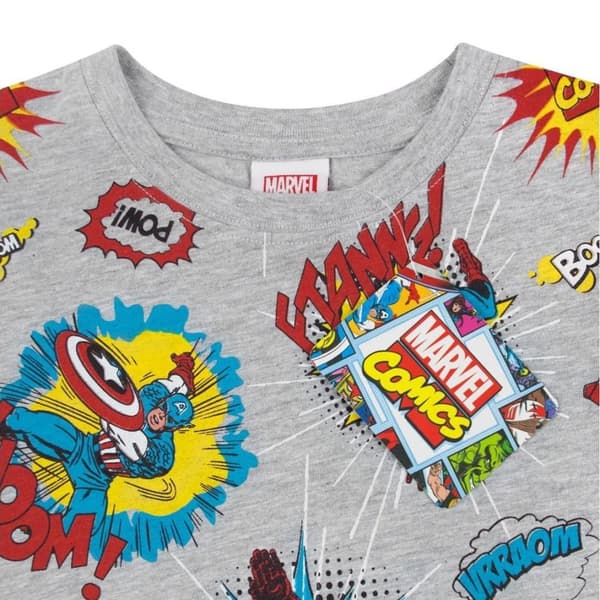 Marvel T-shirt med all-over print til drenge
