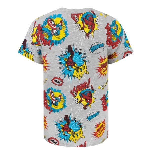 Marvel T-shirt med all-over print til drenge