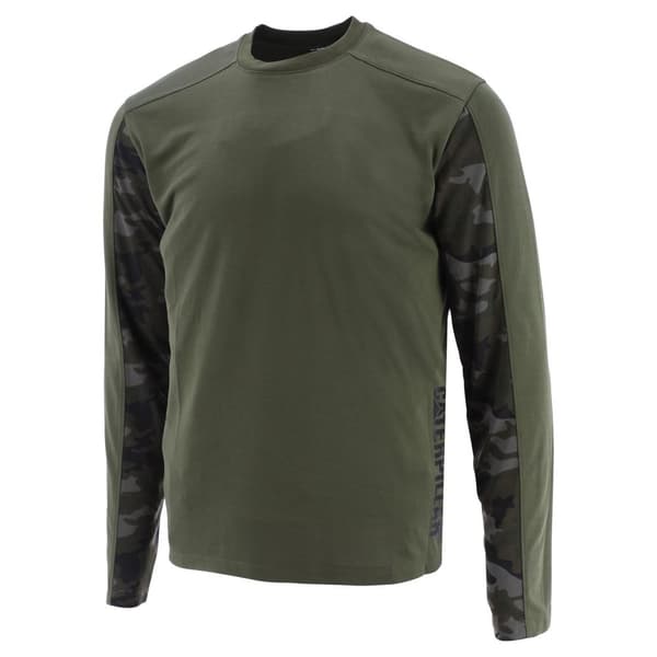 Caterpillar Unisex vuxen Camo Coolmax långärmad T-shirt med kamouflage