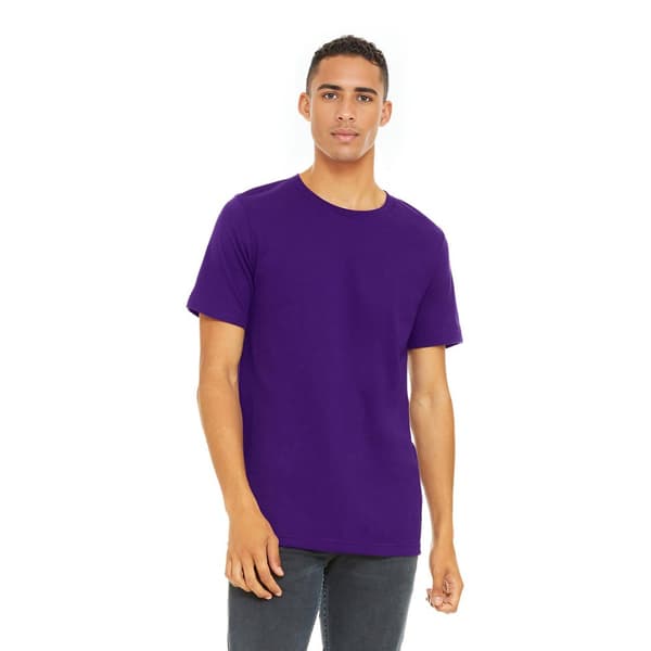 Bella + Canvas Unisex T-shirt med Jersey-hals i Jersey for voksne