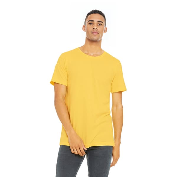 Bella + Canvas Unisex T-shirt med Jersey-hals i Jersey for voksne