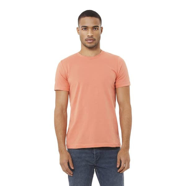 Bella + Canvas Unisex T-shirt med Jersey-hals i Jersey for voksne