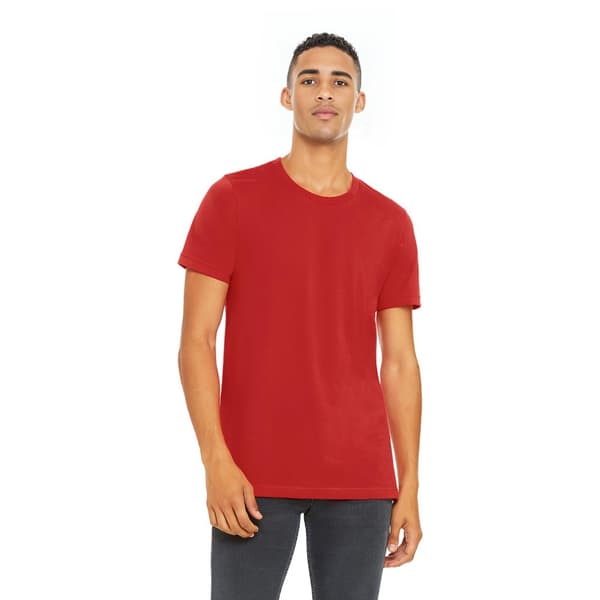 Bella + Canvas Unisex T-shirt med Jersey-hals i Jersey for voksne