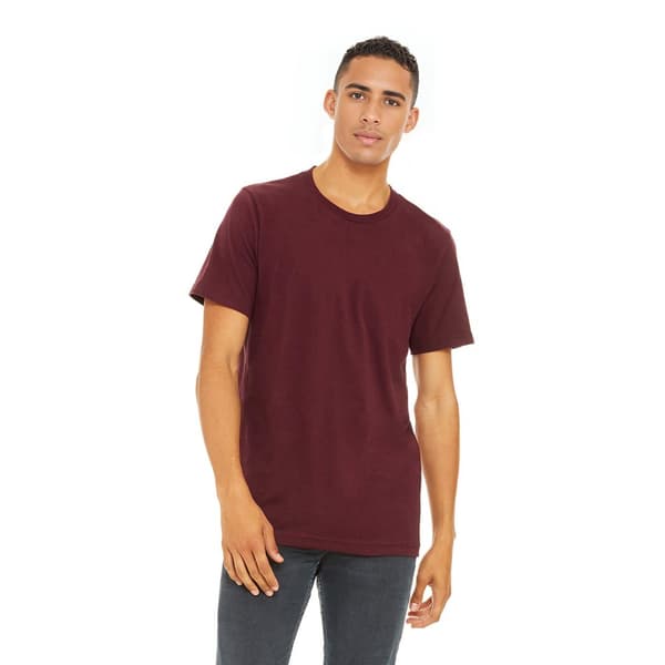 Bella + Canvas Unisex T-shirt med Jersey-hals i Jersey for voksne