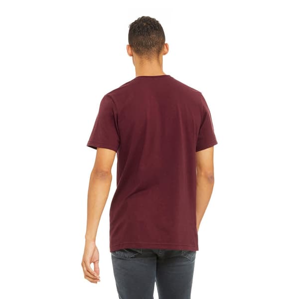 Bella + Canvas Unisex T-shirt med Jersey-hals i Jersey for voksne