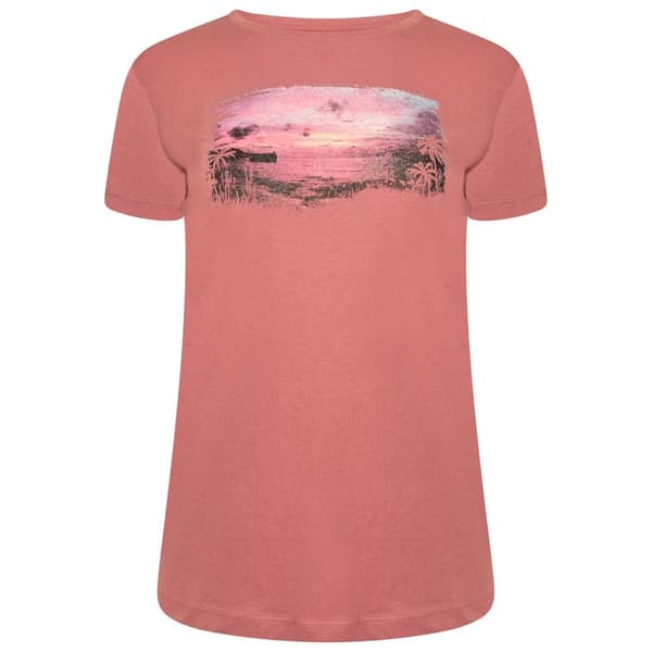 Dare 2B Womens/Ladies Peace of Mind Beach T-Shirt Mesa Rose 8 UK