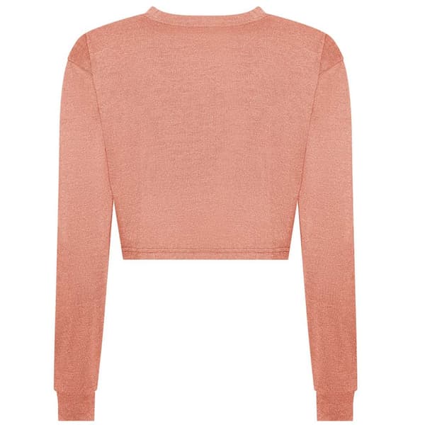 Awdis Womens/Ladies Long-Sleeved Crop T-Shirt