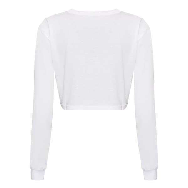 Awdis Womens/Ladies Long-Sleeved Crop T-Shirt