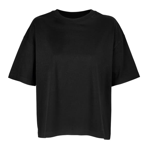 SOLS Boxy økologisk oversized T-shirt til kvinder/damer Deep Black M