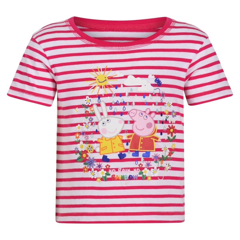 Regatta Peppa Pig Stripe T-Shirt för barn/barn