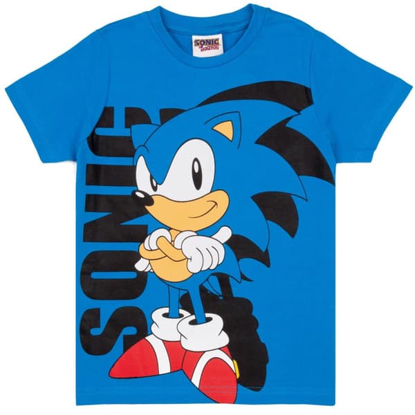Sonic The Hedgehog Boys Cartoon Character T-Shirt