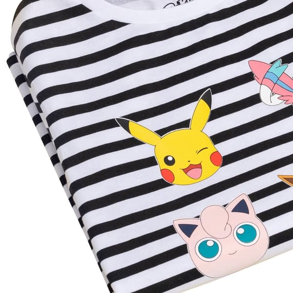 Pokemon Randig T-shirt för flickor