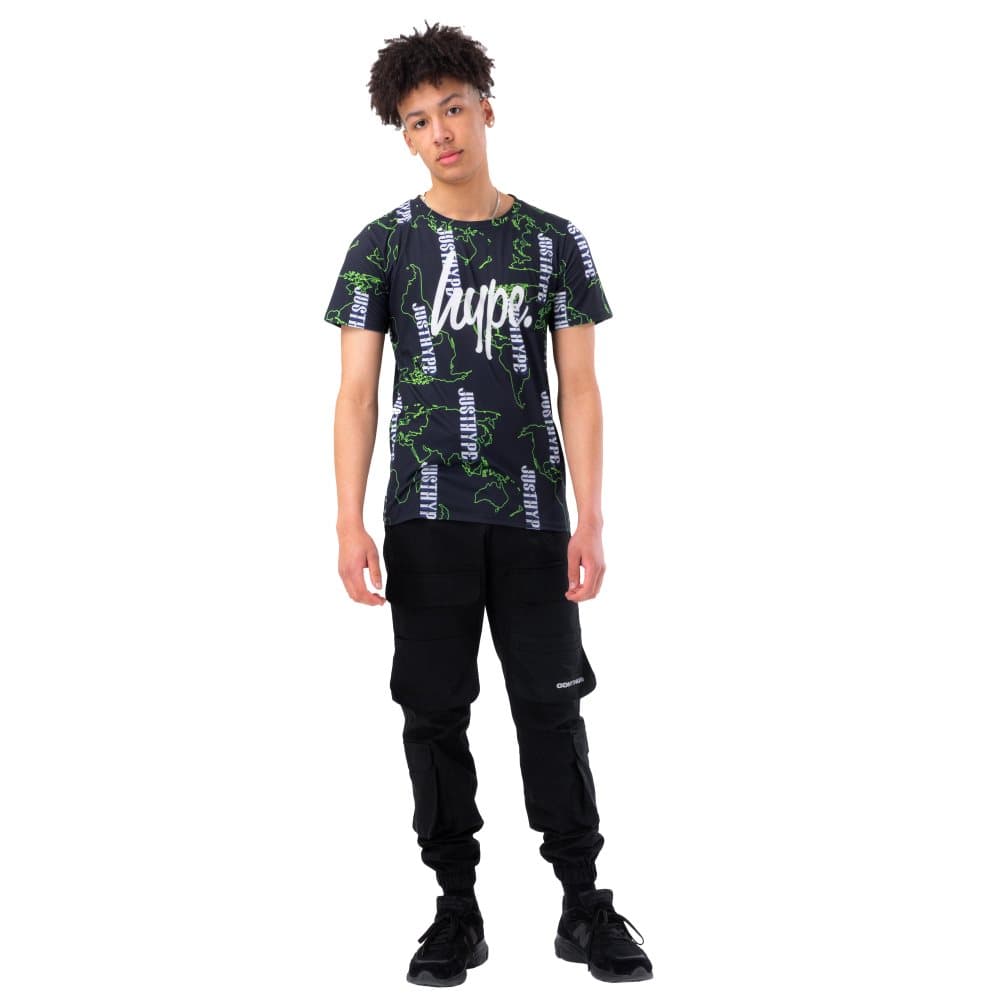 Hype T-shirt med karta för pojkar