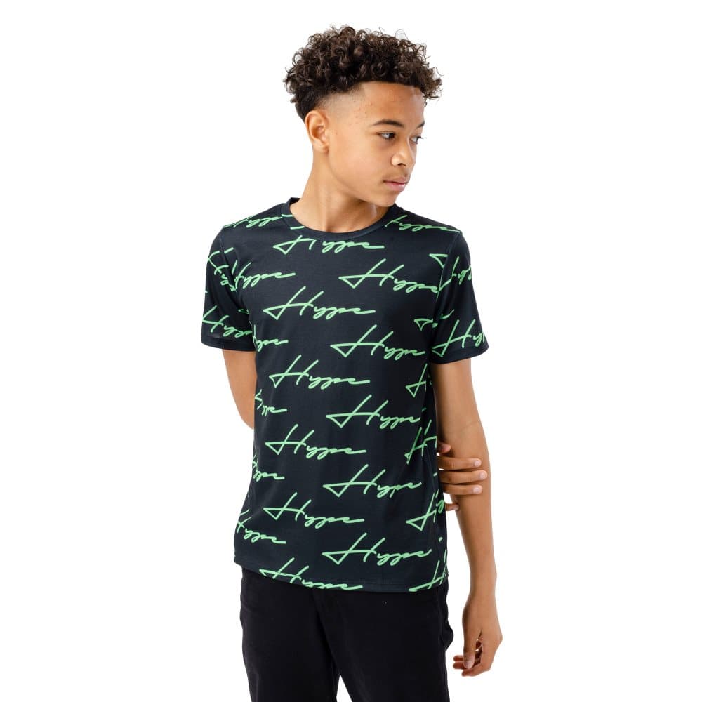 Hype T-shirt med klotter för pojkar