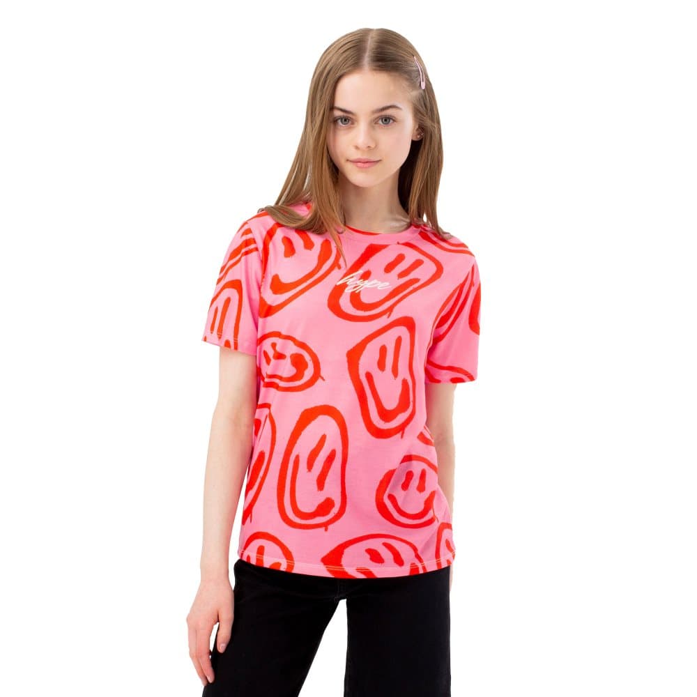 Hype Smiley Wave Scribble T-Shirt för flickor