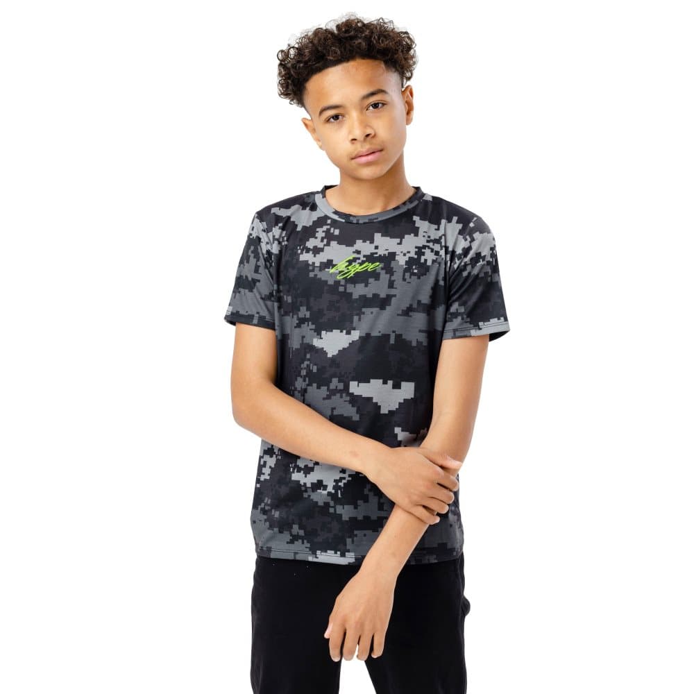Hype Pojkar Pixel Camo Scribble T-Shirt