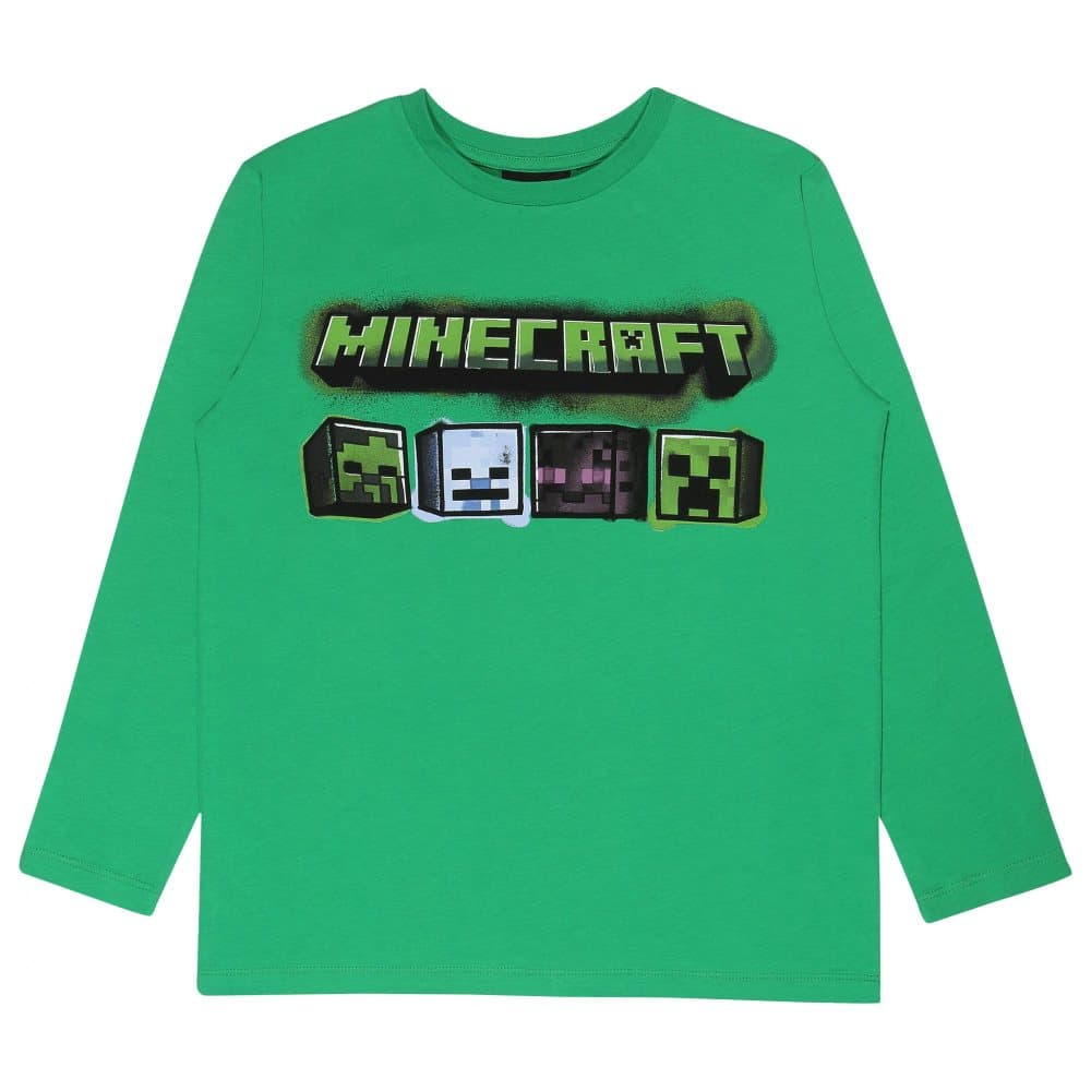 Minecraft Barn/Kids Zombie långärmad T-shirt med långa ärmar