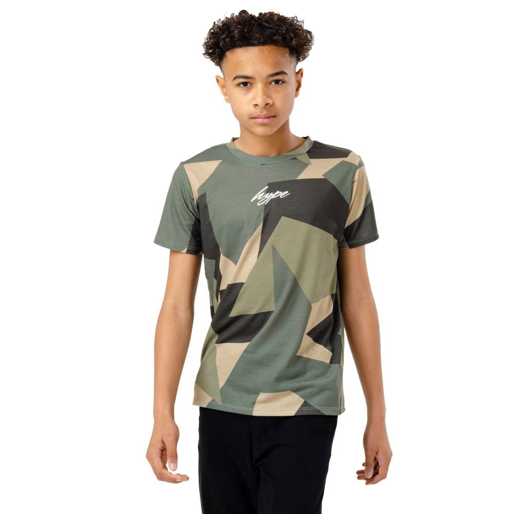 Hype Boys Cut Camo Scribble T-Shirt