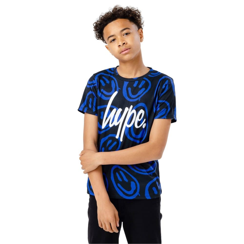 Hype Pojkar Trippy Face Script T-Shirt
