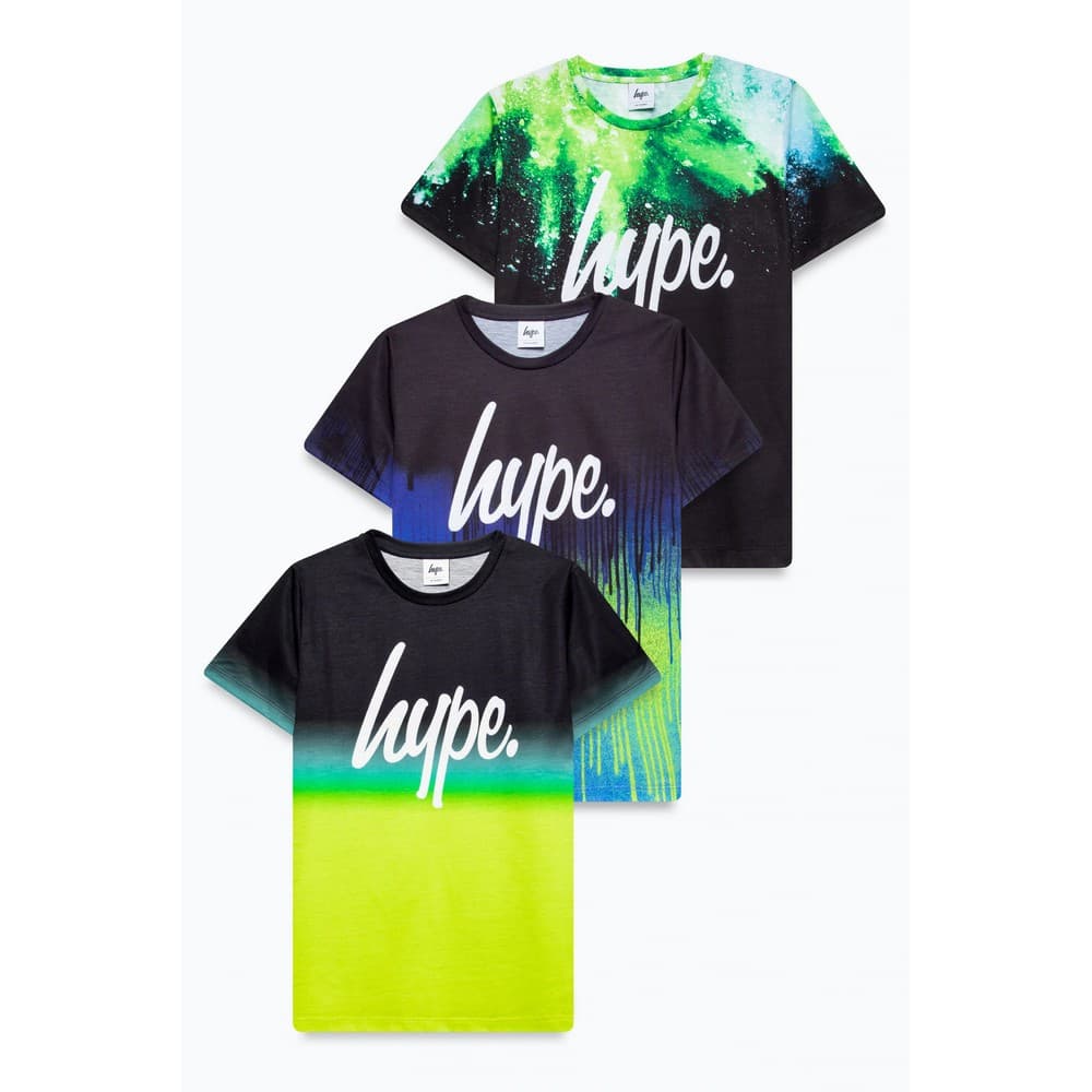 Hype Boys Burst & Drip Fade T-Shirt-set (3 st.)