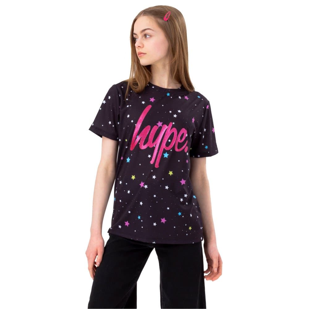Hype Flickor Multi Star Glitter T-Shirt