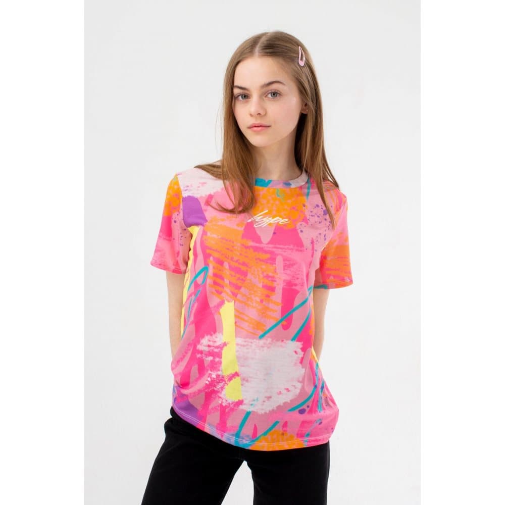 Hype Flickor Marker Scribble Script T-Shirt